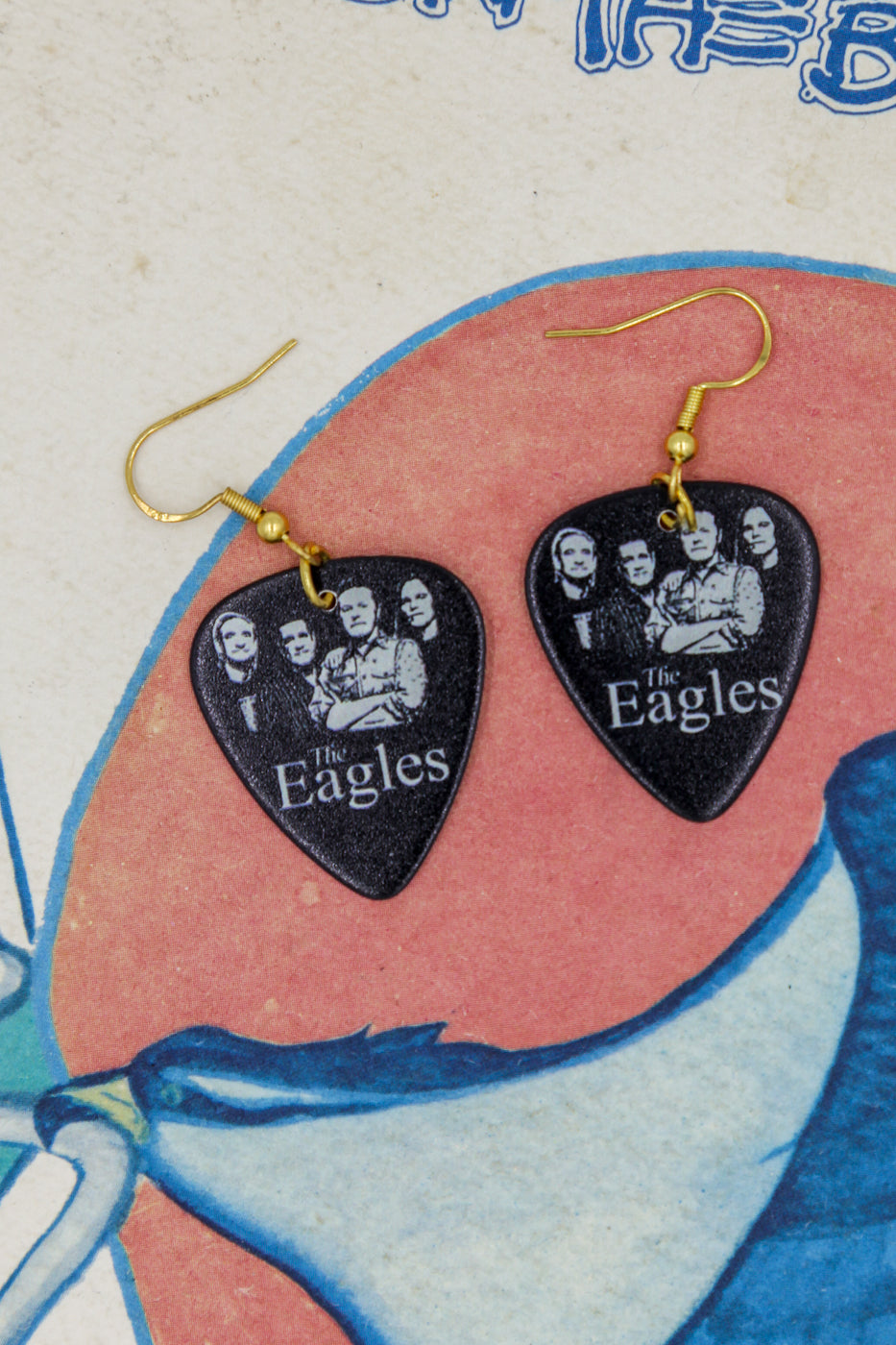 Eagles - guitar pick earrings