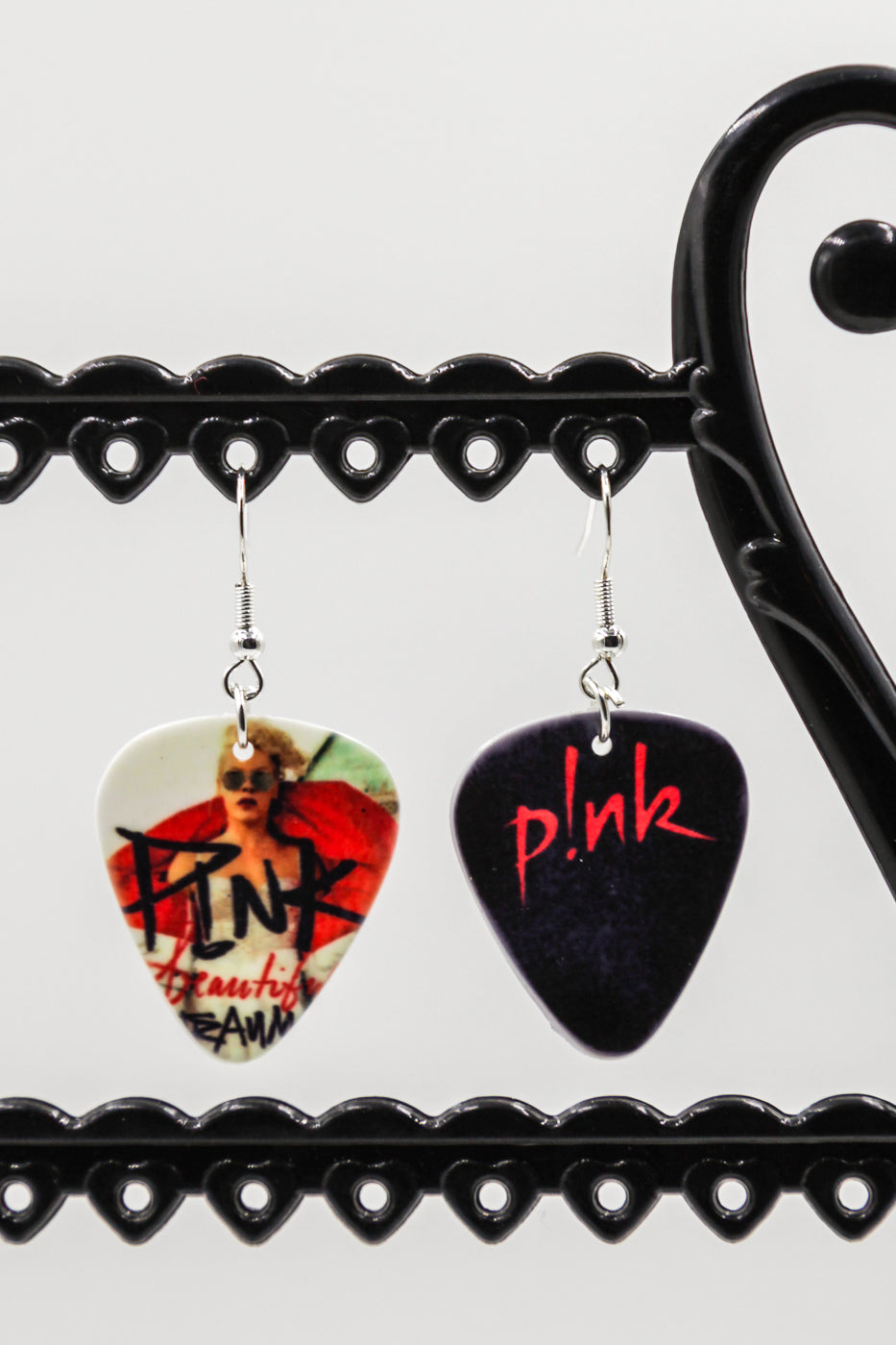 P!nk - guitar pick earrings