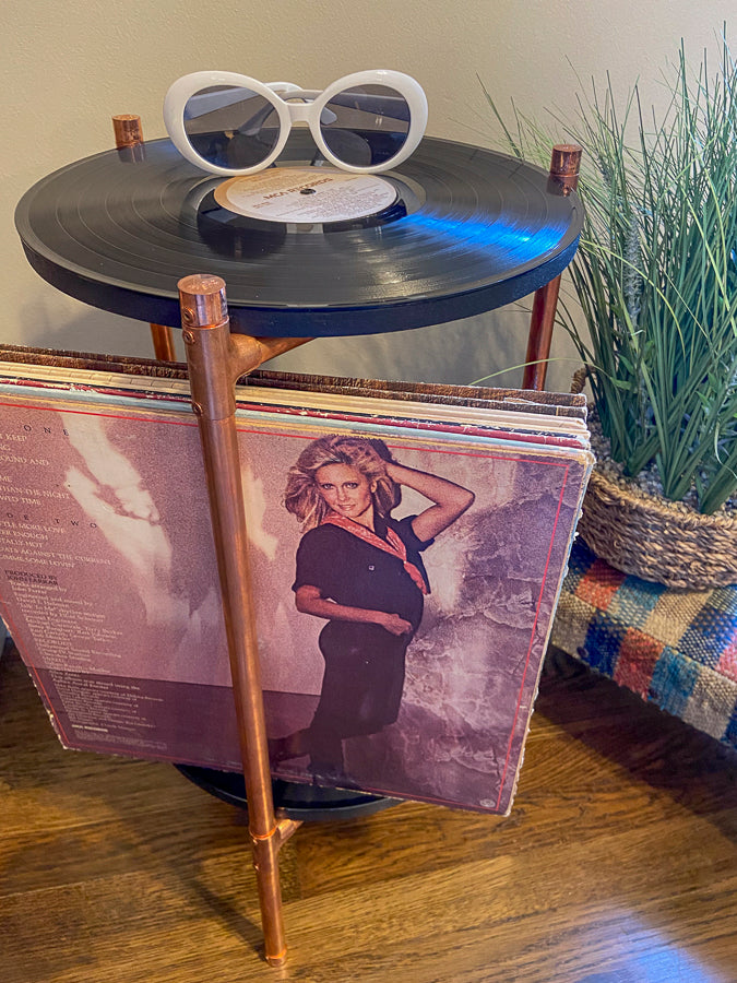 Olivia Newton-John - 2 tier record stand