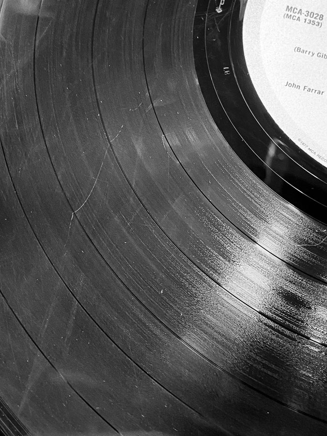 Olivia Newton-John - 2 tier record stand