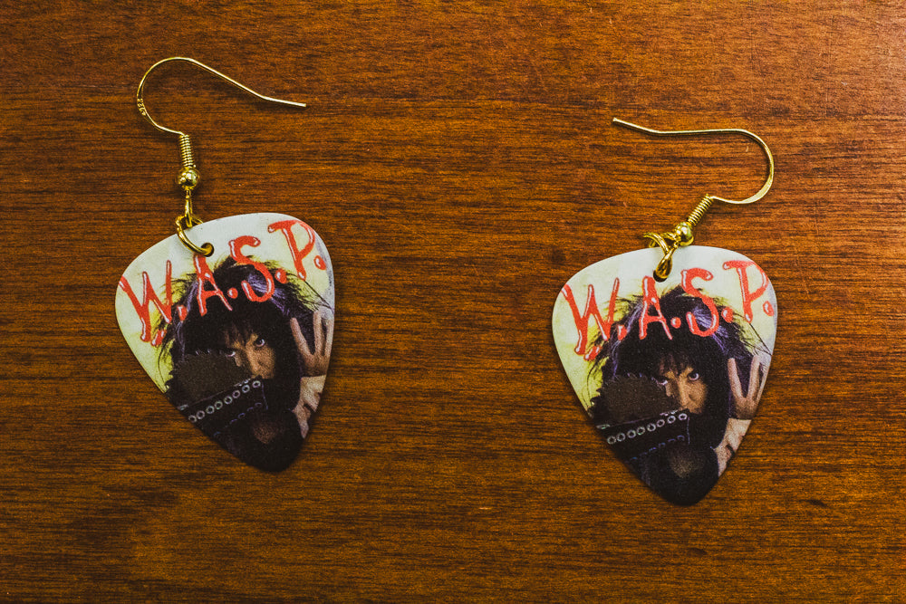 W.A.S.P. - guitar pick earrings