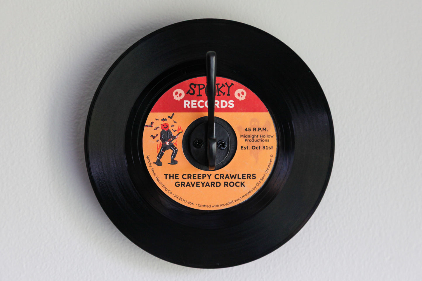 The Creepy Crawlers - halloween vinyl record hanger