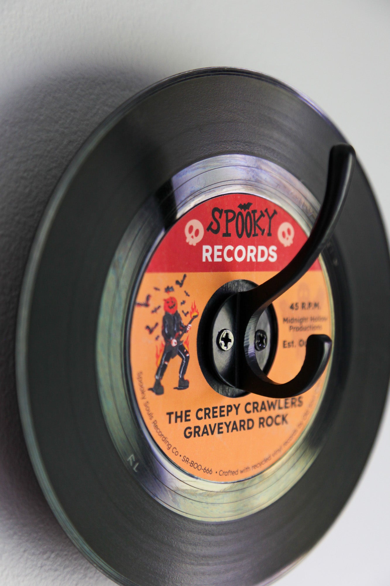 The Creepy Crawlers - halloween vinyl record hanger