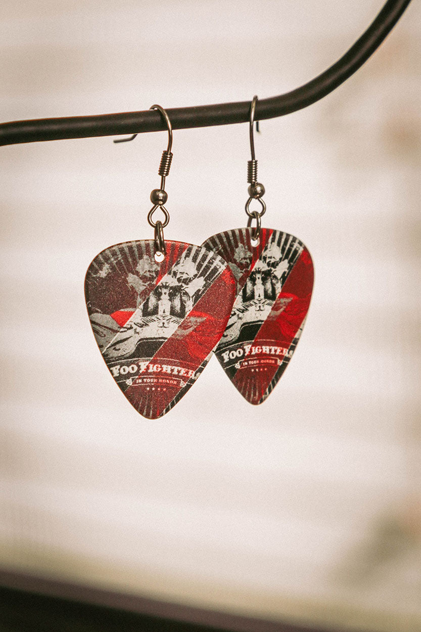 Foo Fighters - guitar pick earrings