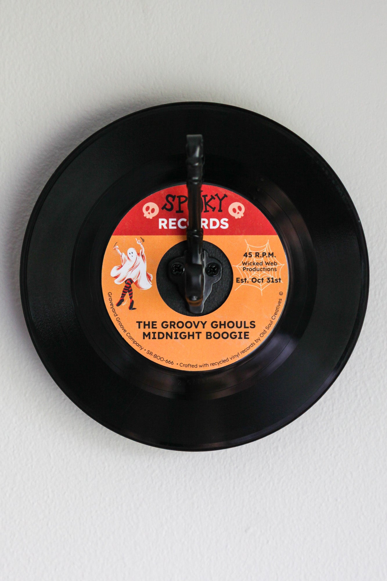 The Creepy Crawlers - halloween vinyl record hanger