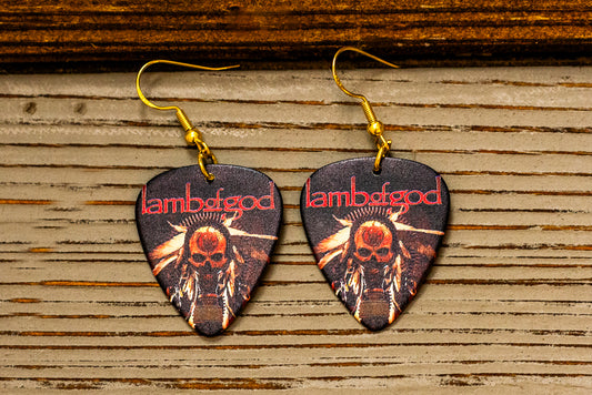 Lamb of God - guitar pick earrings