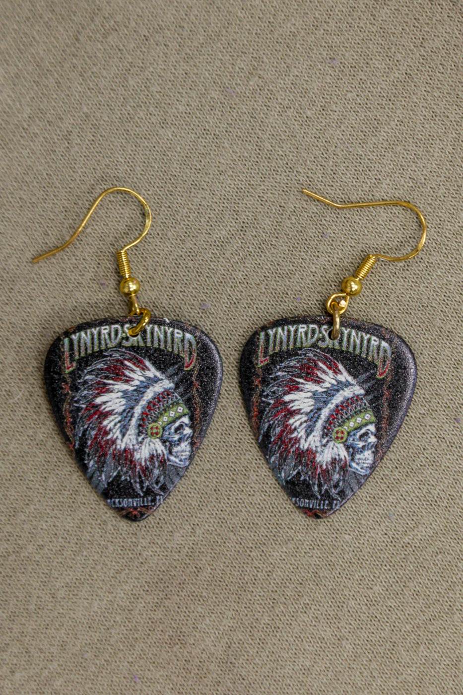 Lynyrd Skynyrd - guitar pick earrings