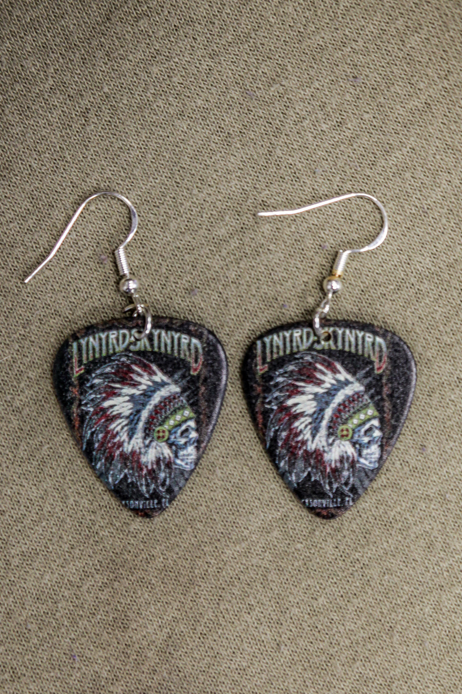 Lynyrd Skynyrd - guitar pick earrings