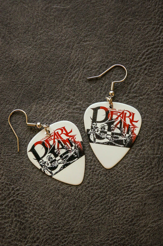 Pearl Jam - guitar pick earrings