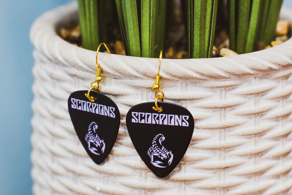 Scorpions - guitar pick earrings