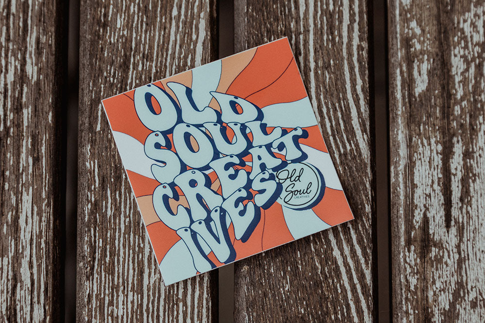 Old Soul Sticker - get groovy