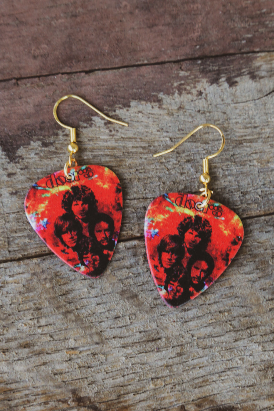 The Doors - guitar pick earrings