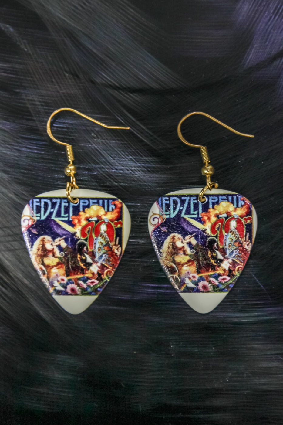 Led Zeppelin - guitar pick earrings