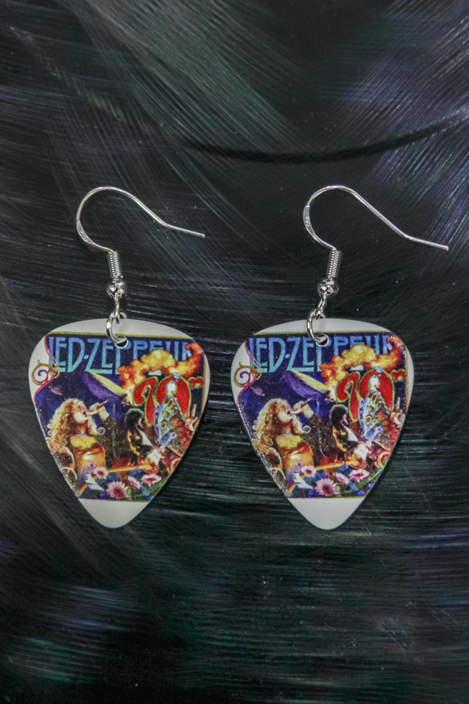 Led Zeppelin - guitar pick earrings